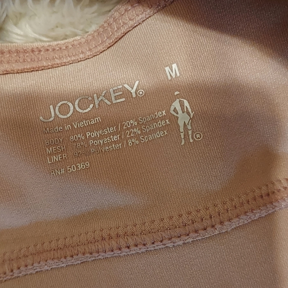 4/$18 Jockey Women's Zip Front Sports Bra - Light Pink - Picture 2 of 3